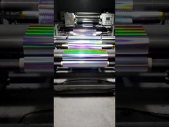 18um Holographic Bopp Color Glitter Film, pilar ánh sáng ngang BOPP film cho bao bì thuốc