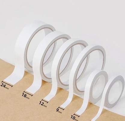 Solvent Base / Hot Melt Double Side Paper Embroidery Tape With Hot Melt / Solvent Các loại băng thêu bằng giấy