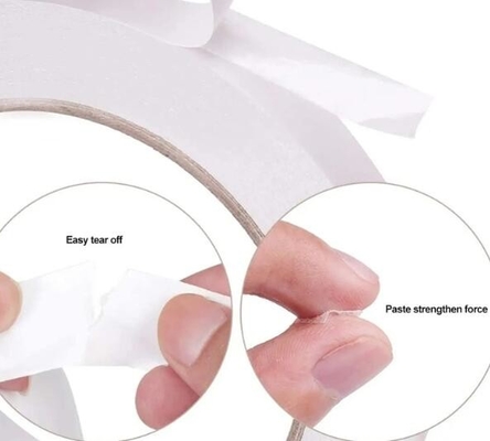 Solvent Base / Hot Melt Double Side Paper Embroidery Tape With Hot Melt / Solvent Các loại băng thêu bằng giấy