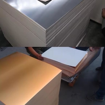 Gloss bạc vàng kim loại hóa giấy tổng hợp nhôm bọc giấy cho hộp thuốc lá