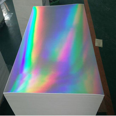 Chuyển Pet kim loại hóa giấy Holographic / Thẻ giấy để in và đóng gói