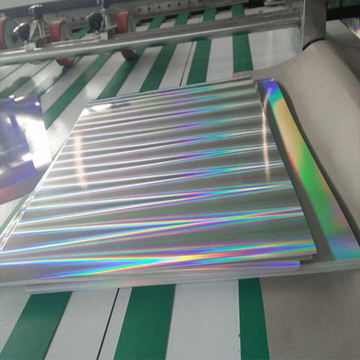 Chuyển Pet kim loại hóa giấy Holographic / Thẻ giấy để in và đóng gói