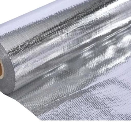 Một hoặc hai phản xạ vải dệt nhôm tấm nhôm hỗ trợ vải dệt cách nhiệt