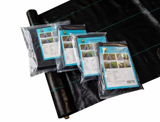 70-180GSM Vải chống cỏ không dệt PP màu đen và màu xanh lá cây để cỏ dại, vải thảm cỏ dại