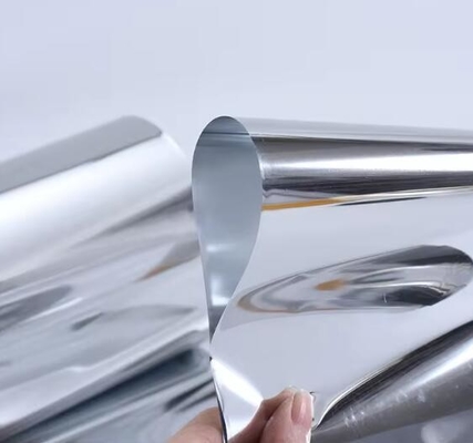 Tùy chỉnh bạc / ColorVmpet 12 Micron AL PET Laminating Film Roll cho bao bì rắn