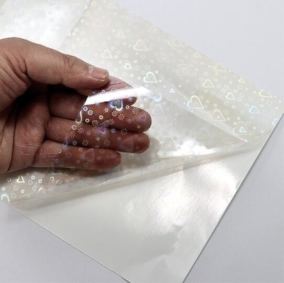 Kính đơn giản màu vỡ Laser Cold Lamination Film For Photo Album, hình trái tim Cold Lamination Film