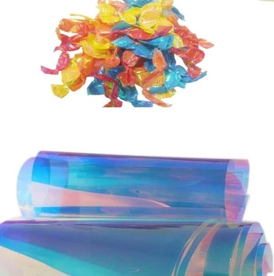 Phòng bán buôn Rainbow Film Natural PVC Candy Twist Sequin Film Để đóng gói và trang trí