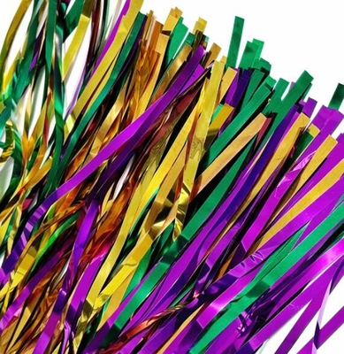 Bức tường nền bữa tiệc, bữa tiệc sinh nhật màu tím, vàng và xanh lá cây ba màu khâu rèm mưa