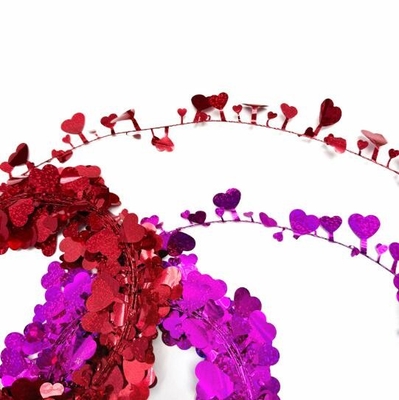 Tình yêu dải màu kéo hoa trang trí, Valentine ngày vòng hoa tình yêu dây vòng hoa