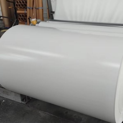 Màu trắng màu rắn giấy nhựa PU trắng cho mặt sau của gỗ dán và tấm MDF giấy trang trí cho đồ nội thất