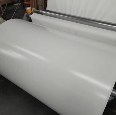 Màu trắng màu rắn giấy nhựa PU trắng cho mặt sau của gỗ dán và tấm MDF giấy trang trí cho đồ nội thất