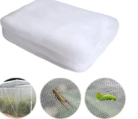 100% PE Màu trắng minh bạch Nhà kính chống côn trùng lưới cho cây và nho