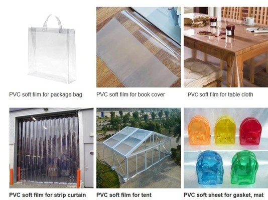 PVC mềm keo Transparent Film màu PVC Frosted màu bóng keo PVC Film