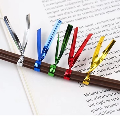 8cm Metallic Spool Golden Twist Tie cho bánh mì và quà tặng Twist Ties cho đóng gói bánh