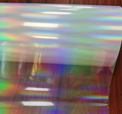 18um Holographic Bopp Color Glitter Film, pilar ánh sáng ngang BOPP film cho bao bì thuốc