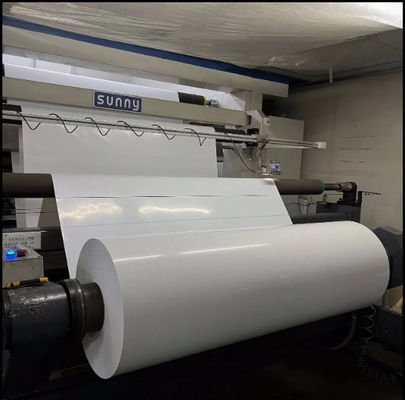 Mái phủ lớp phủ Matt White Pet Film cho vật liệu mặt nhãn dính điện tử