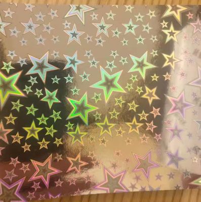 12mic PET / 17mic bopp lớp phủ nguyên liệu kim loại hóa holographic được sử dụng cho in UV