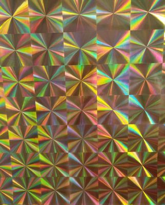 12mic PET / 17mic bopp lớp phủ nguyên liệu kim loại hóa holographic được sử dụng cho in UV