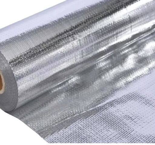 Một hoặc hai phản xạ vải dệt nhôm tấm nhôm hỗ trợ vải dệt cách nhiệt